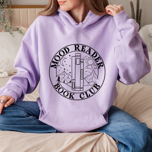 Mood Reader Book Club Hoodie | Bookish Graphic Sweater