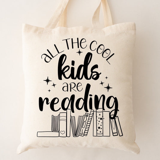 All the cool kids are reading - TOTE | bookish | bookaddict | reader | book lover | book tote | bookish gifts | booktok