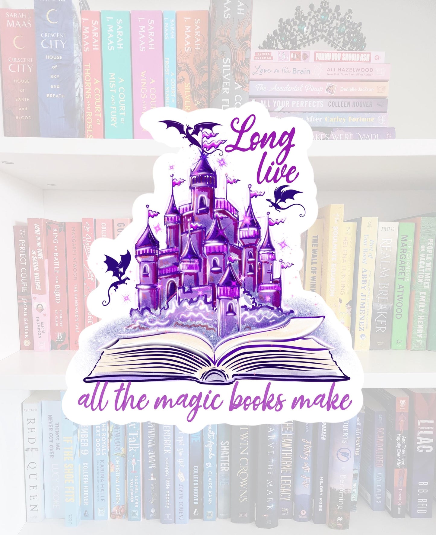 A Reader Lives A Thousand Lives - bookish stickers / booktok / book addict / whimsy / reader / water resistant | bookish gifts | kindle